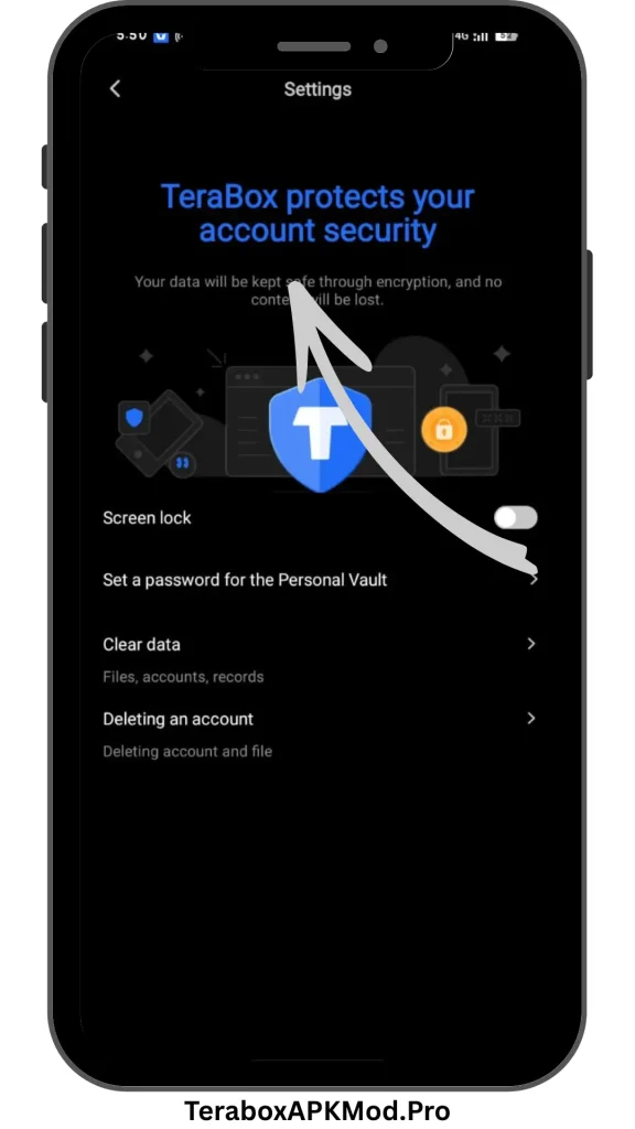 Download TeraBox MOD APK v4.10.2 (Premium Unlocked, No Ads) 15 advance security to protect your data