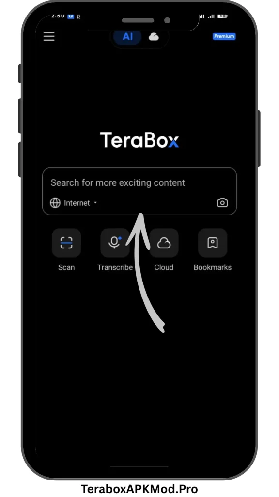 Download TeraBox MOD APK v4.10.2 (Premium Unlocked, No Ads) 19 ai search bar