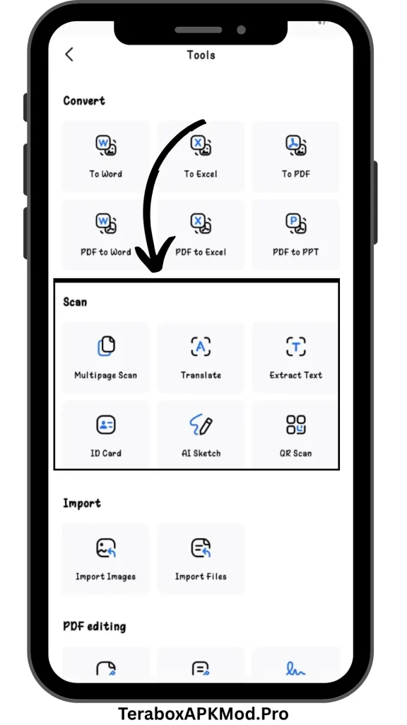Download TeraBox MOD APK v4.10.2 (Premium Unlocked, No Ads) 8 multi scaner