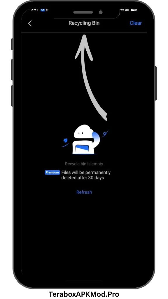 Download TeraBox MOD APK v4.10.2 (Premium Unlocked, No Ads) 4 recycle bin feature of terabox