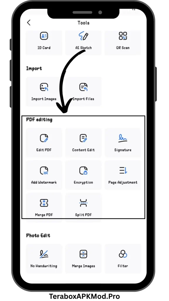 Download TeraBox MOD APK v4.10.2 (Premium Unlocked, No Ads) 7 smart pdf editor