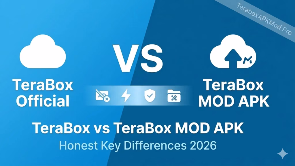 TeraBox vs TeraBox MOD APK